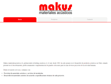 Tablet Screenshot of makus.cl